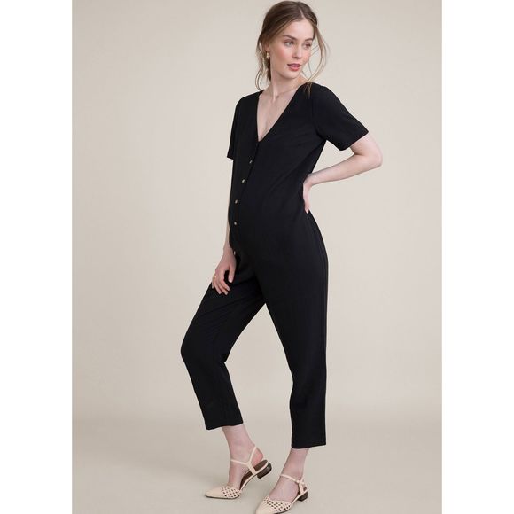 Hatch Black Maternity Jumpsuit - Picture 1 of 5